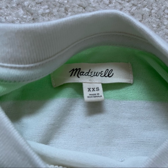 Madewell Essential Tee Brookline Stripe Supima Cotton Shirt Women’s Size XXS - Picture 3 of 8